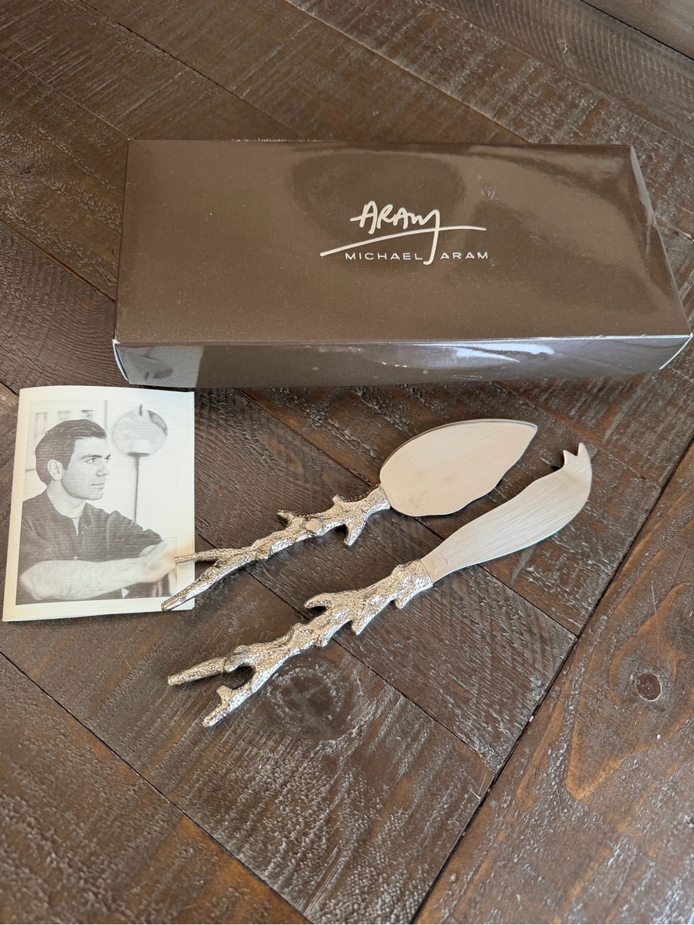 Michael Aram Ocean Coral Cheese Knife and Server Set